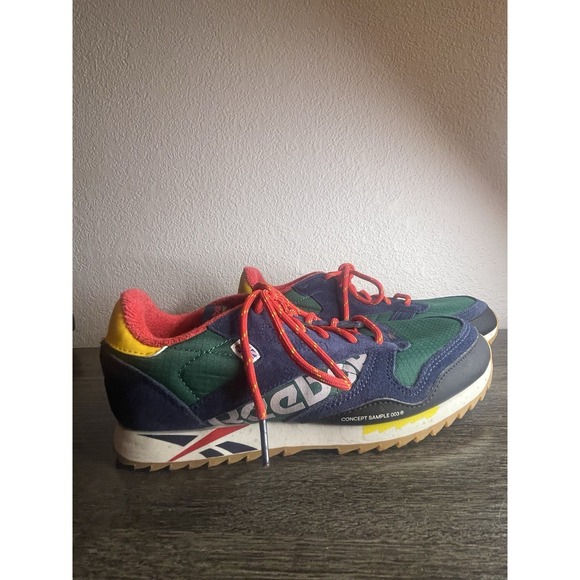 Reebok Other - Reebok Classic Leather Ripple Altered Green Red. Men's size 5.